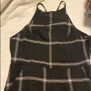 UO plaid jumpsuit